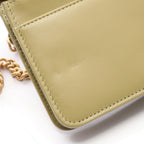 Chanel Shoulder Bag Boy Quilted Yellow Brown Caviar Leather Boy Chain Wallet — view 6