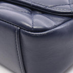Chanel Shoulder Bag Quilted Small Flap Navy Lambskin Chain — view 8