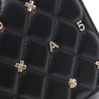 Chanel Shoulder Bag Quilted Icon Charm Black Lambskin Chain Wallet — view 7
