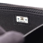 Chanel Shoulder Bag Quilted Black Leather Chain Wallet — view 5