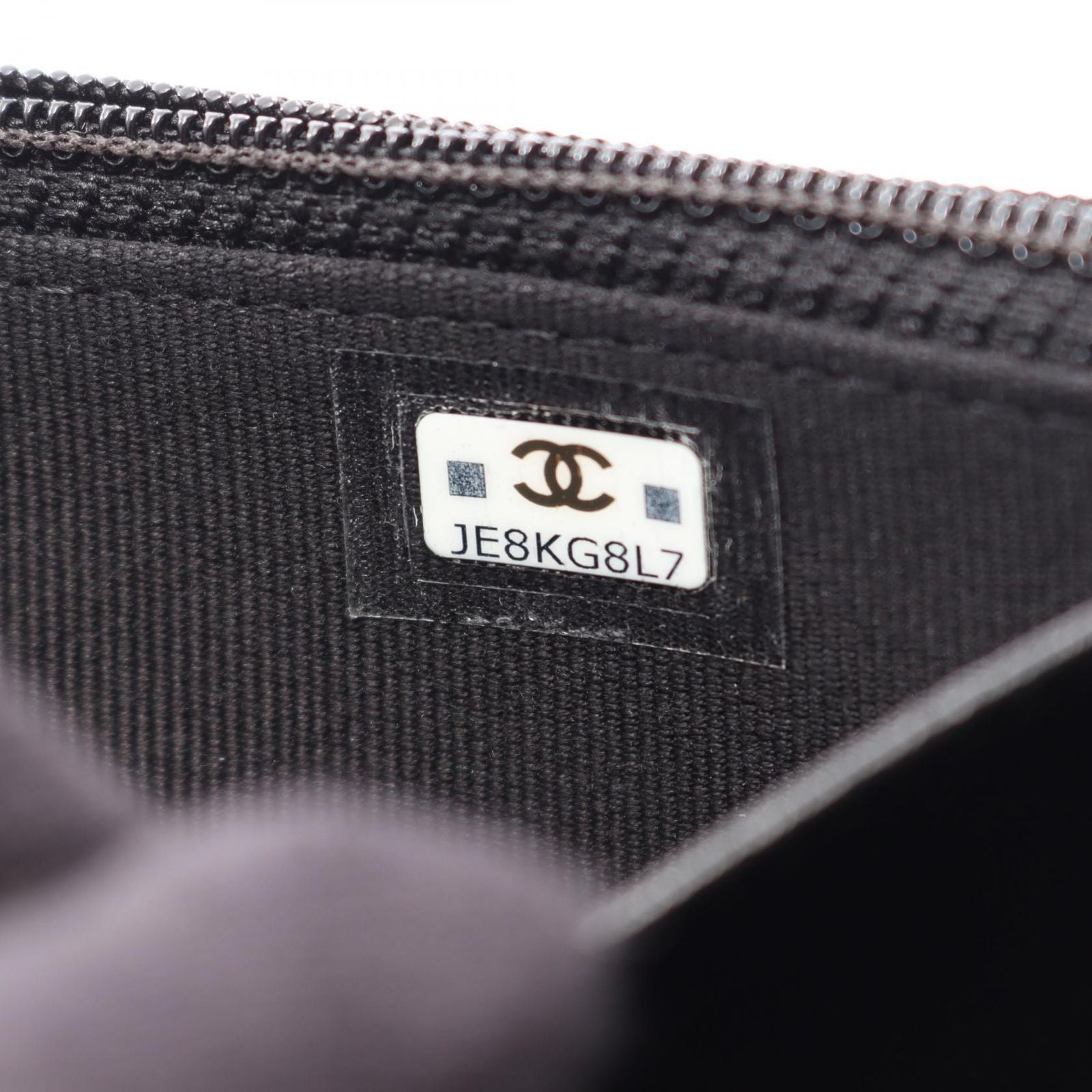 Chanel Shoulder Bag Quilted Black Leather Chain Wallet — view 5