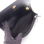 Chanel Shoulder Bag Quilted Black Leather Chain Wallet — view 3