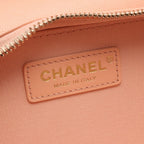 Chanel Shoulder Bag Quilted Small Flap Salmon Pink Caviar Leather Chain — view 4