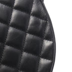 Chanel Handbag Quilted Round Chain Shoulder Black Leather — view 7