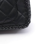 Chanel Shoulder Bag Quilted Full Flap Black Leather Chain — view 9