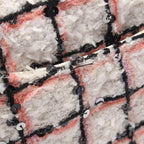 Chanel Shoulder Bag Mini Quilted 20 White Pink Black Fabric Leather Chain — view 7
