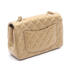 Chanel Shoulder Bag Mini Quilted 20 Gold Leather Mini Icon Charm Chain — view 2