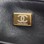 Chanel Shoulder Bag Quilted Top Handle 2-Way Black Lambskin Chain — view 5