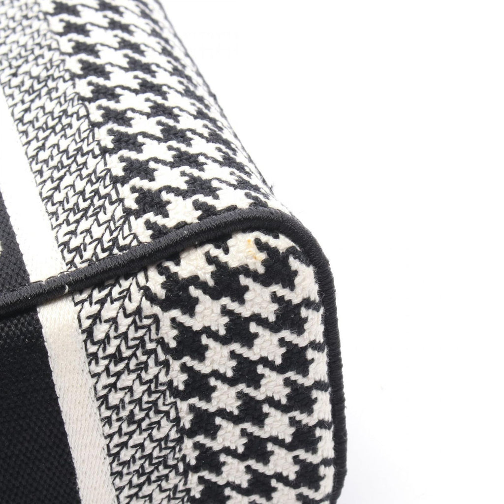 Dior Handbag Lady D-lite Mini Houndstooth 2-Way White Black Canvas Lady Dior — view 5