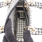 Dior Handbag Lady D-lite Mini Houndstooth 2-Way White Black Canvas Lady Dior — view 3