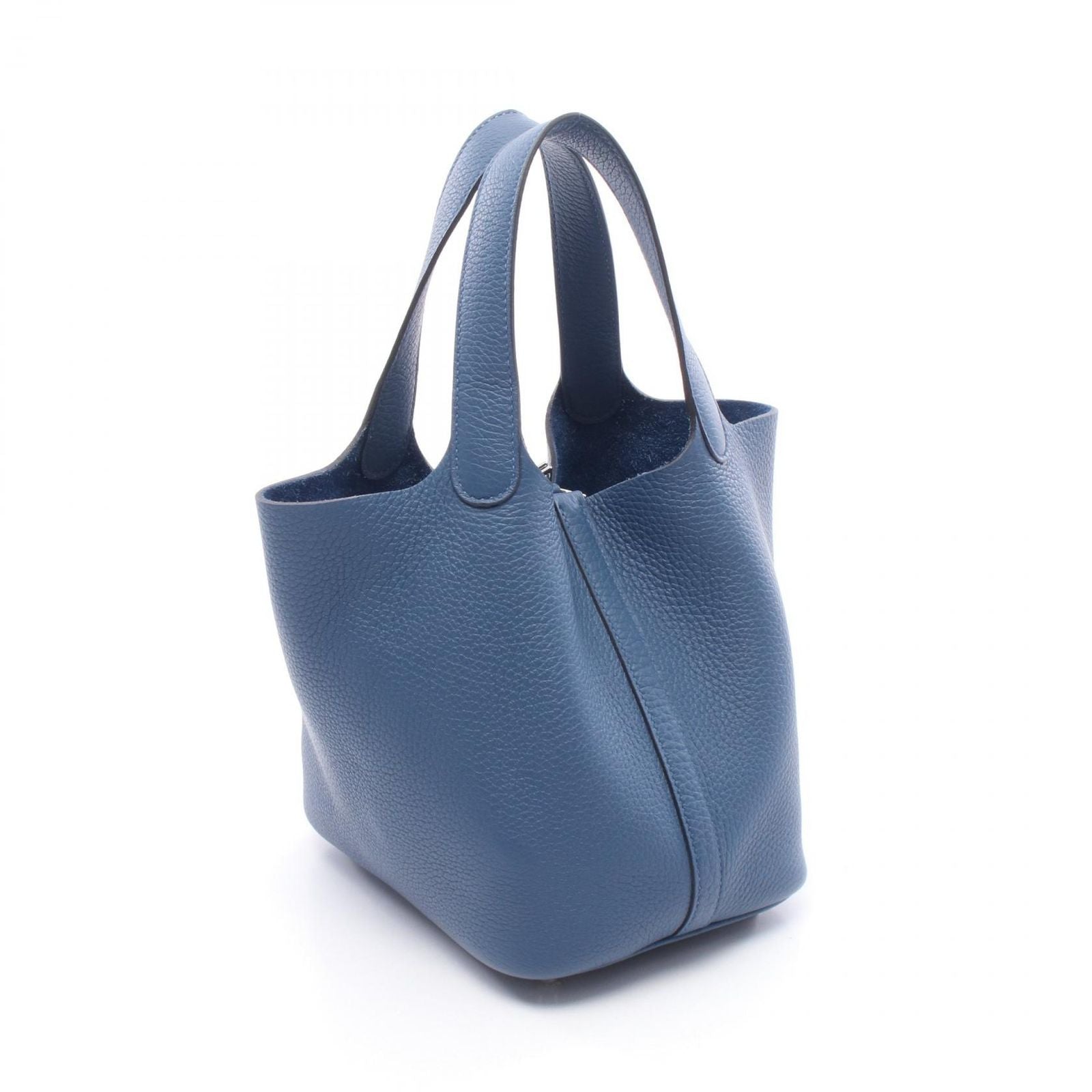 Hermes Handbag Picotin Lock PM Blue Thailand Leather — view 2