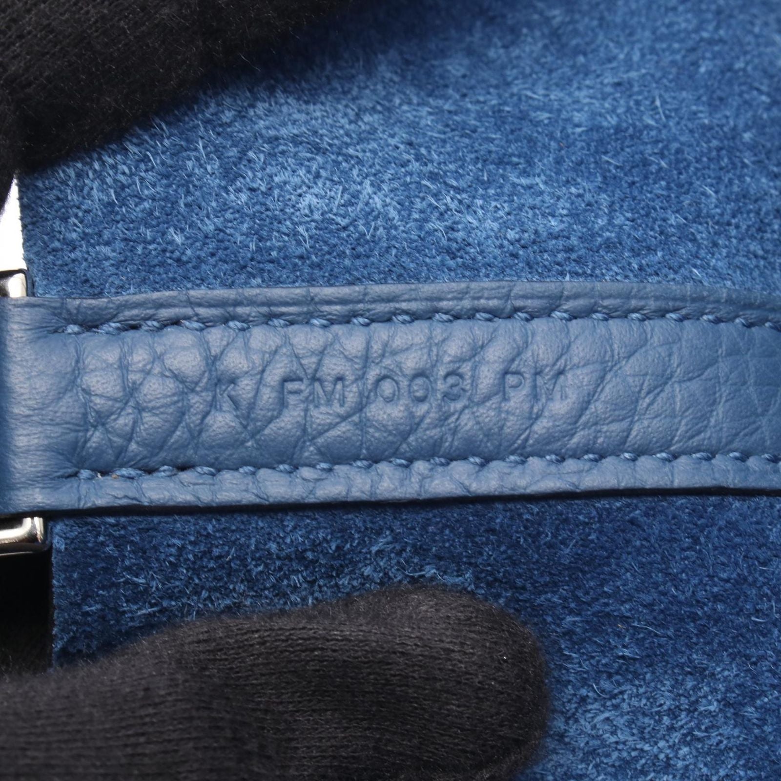 Hermes Handbag Picotin Lock PM Blue Thailand Leather — view 5