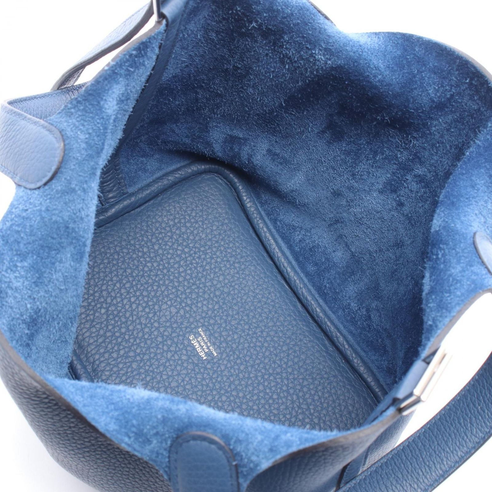 Hermes Handbag Picotin Lock PM Blue Thailand Leather — view 3