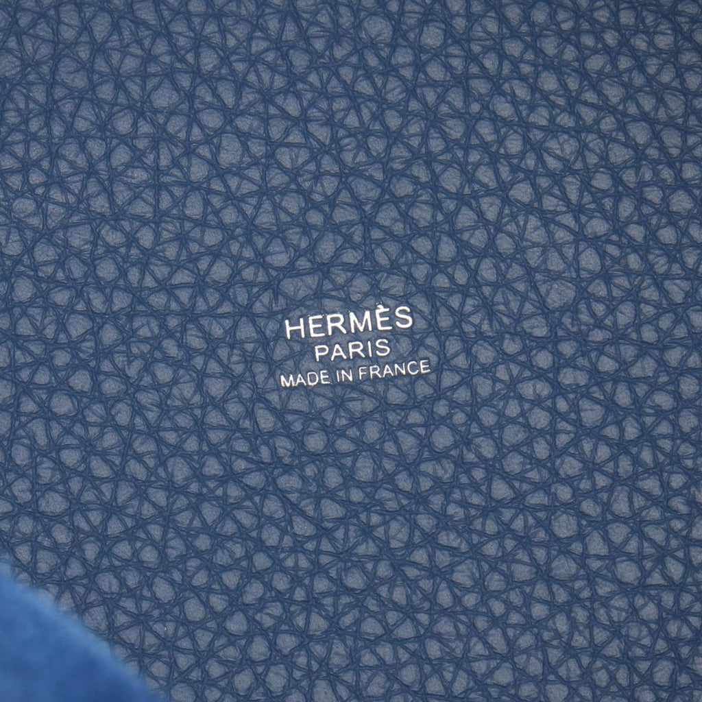 Hermes Handbag Picotin Lock PM Blue Thailand Leather — view 4