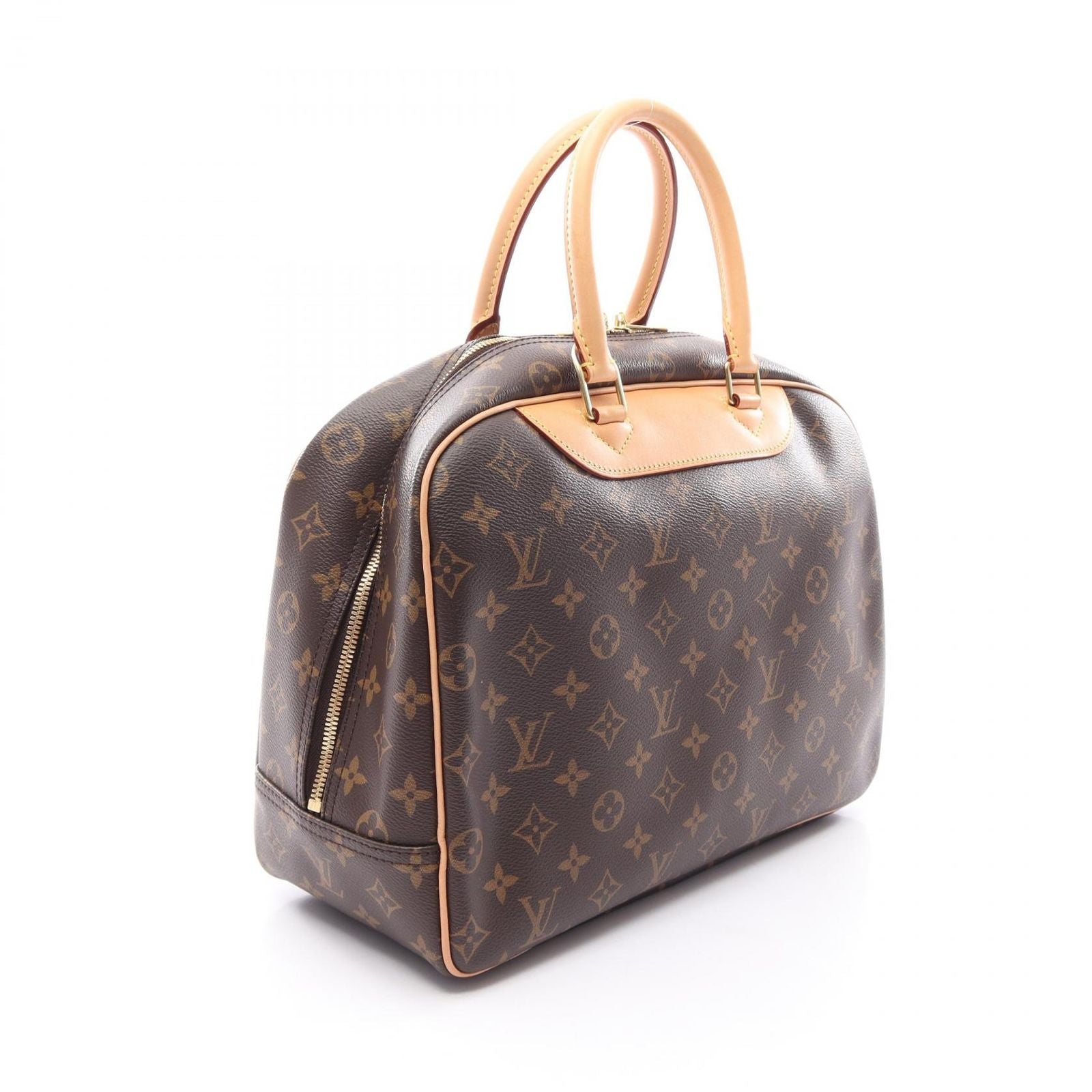 Louis Vuitton Handbag Deauville Bowling Vanity Monogram Canvas Leather — view 2