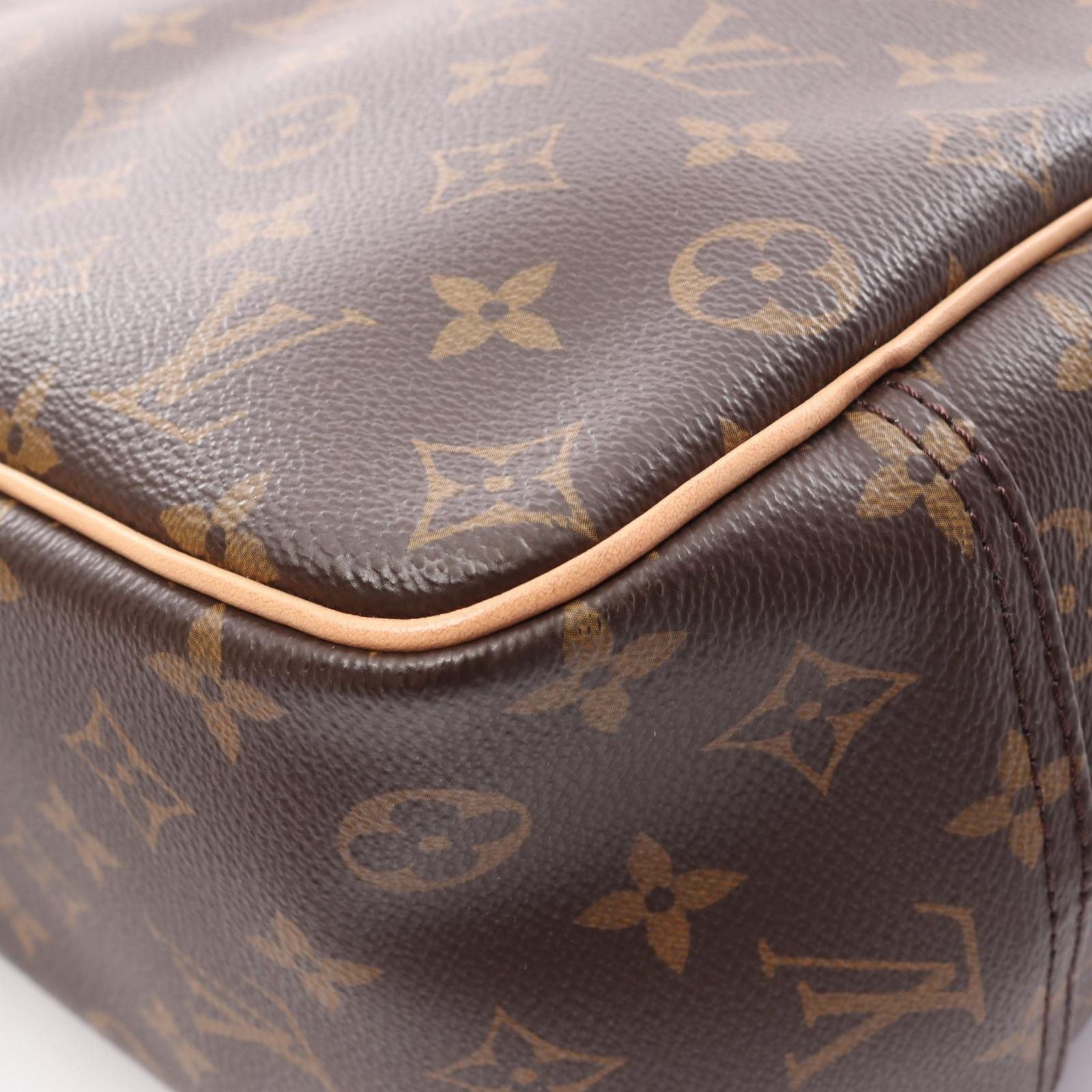 Louis Vuitton Handbag Deauville Bowling Vanity Monogram Canvas Leather — view 9