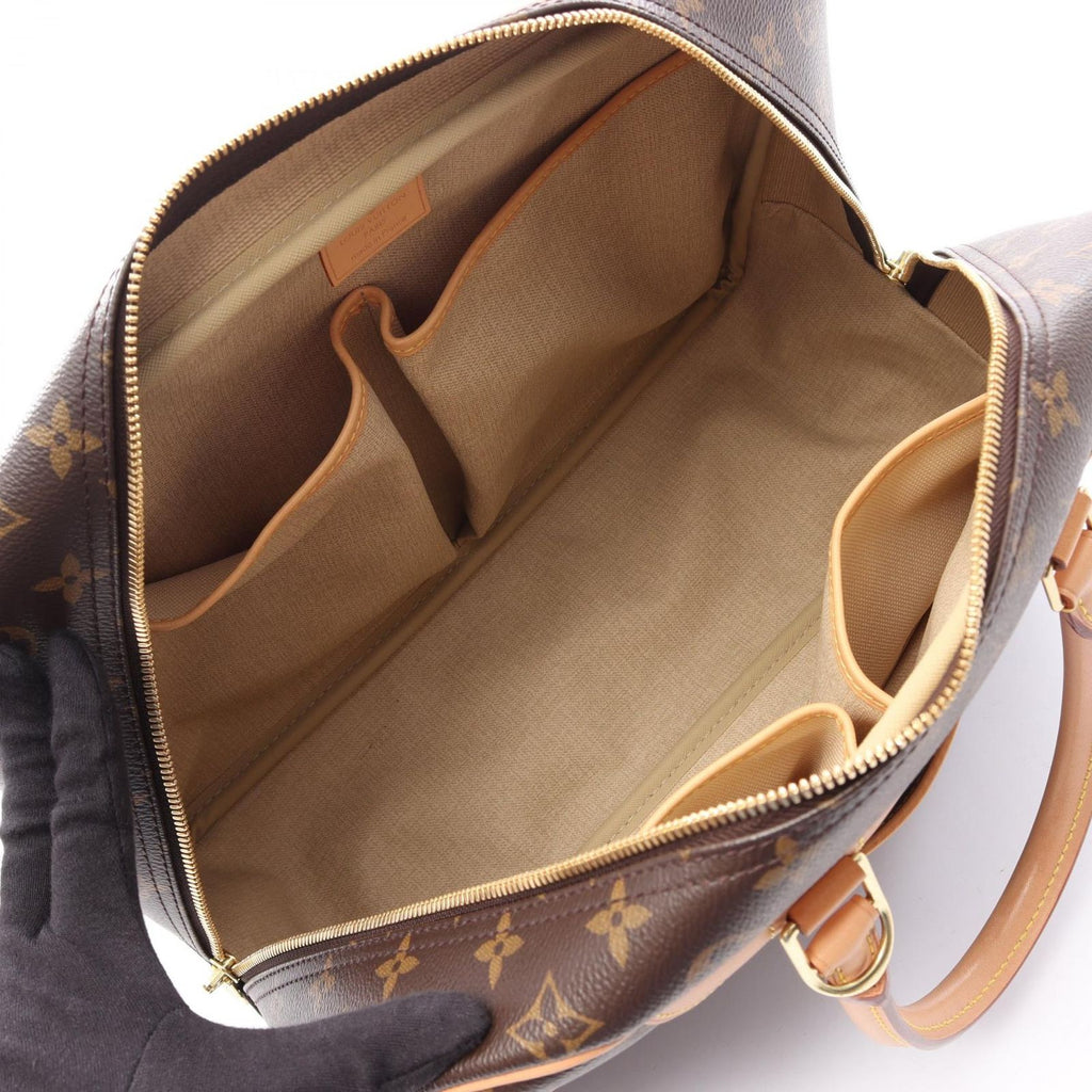Louis Vuitton Handbag Deauville Bowling Vanity Monogram Canvas Leather — view 3
