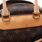 Louis Vuitton Handbag Deauville Bowling Vanity Monogram Canvas Leather — view 6