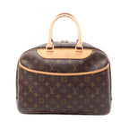 Louis Vuitton Handbag Deauville Bowling Vanity Monogram Canvas Leather