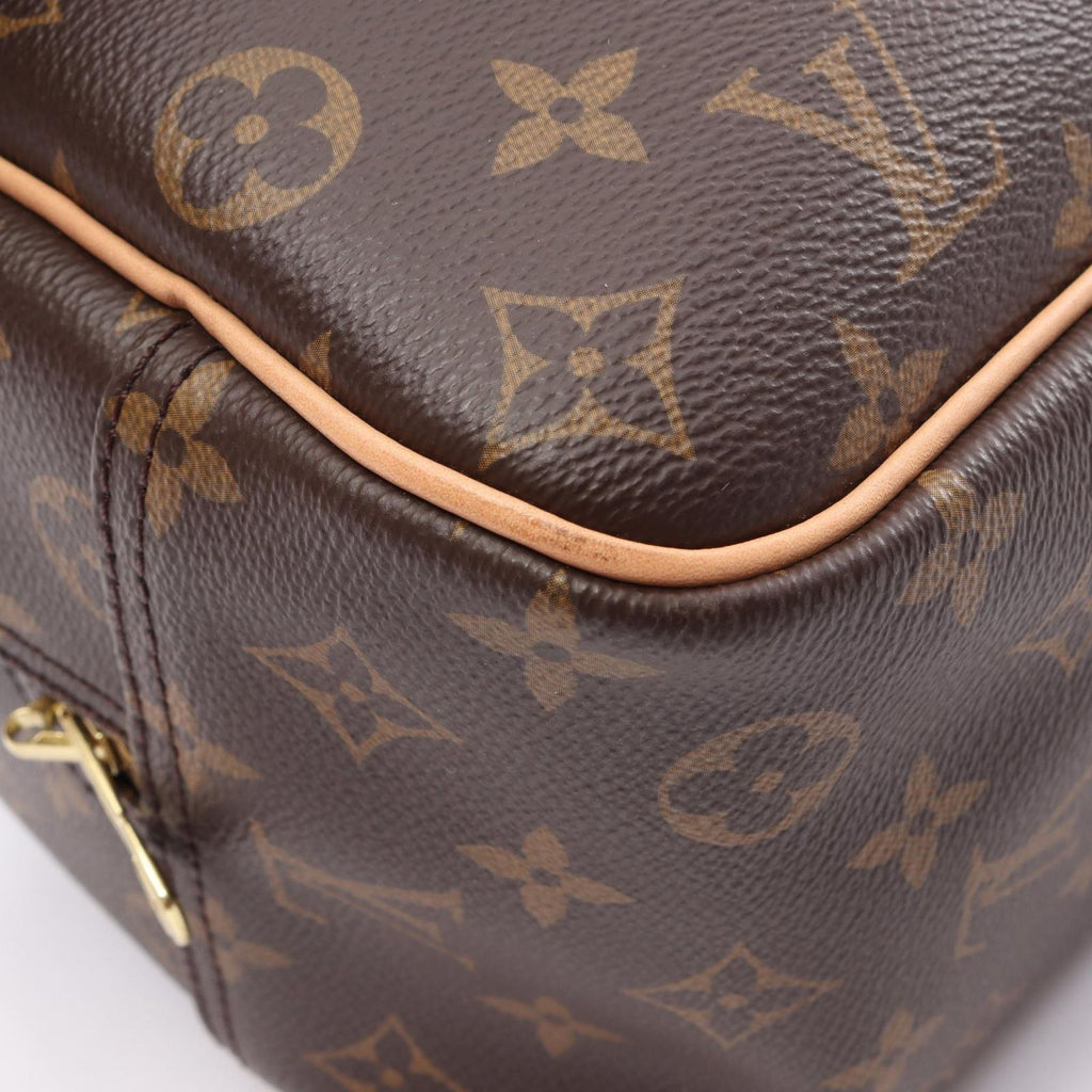 Louis Vuitton Handbag Deauville Bowling Vanity Monogram Canvas Leather — view 8