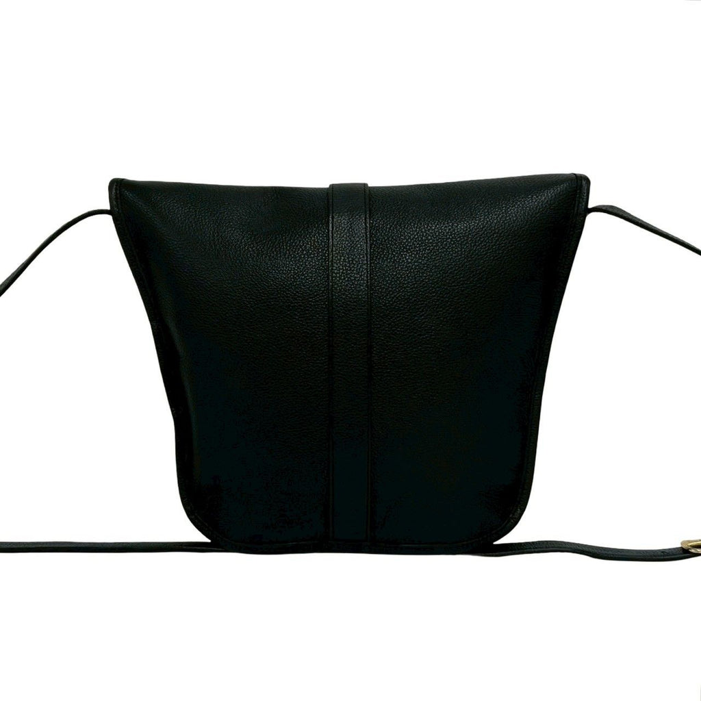 Saint Laurent Vintage Logo Leather Mini Shoulder Bag Black — view 3