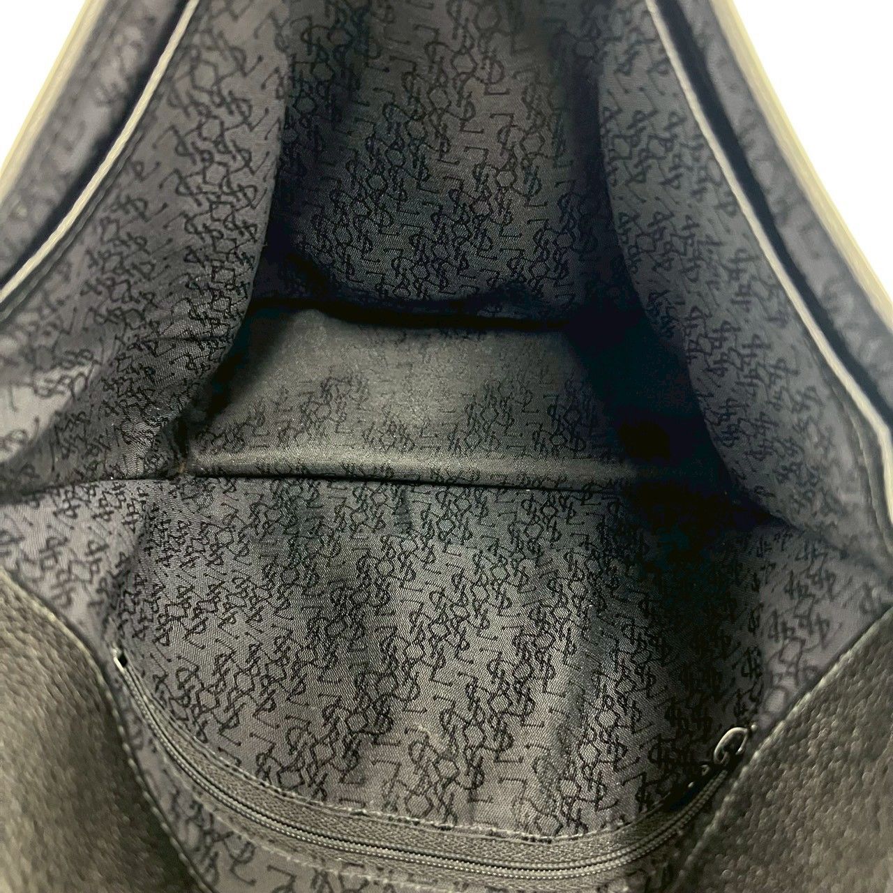 Saint Laurent Vintage Logo Leather Mini Shoulder Bag Black — view 9