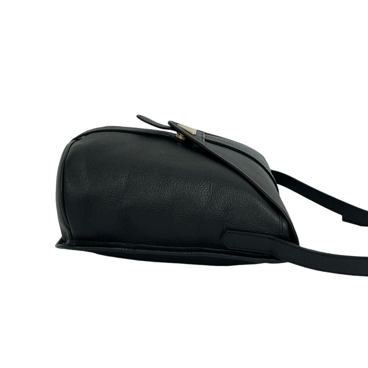 Saint Laurent Vintage Logo Leather Mini Shoulder Bag Black — view 6