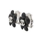 Chanel Earrings CC Logo Camellia 05 — view 2