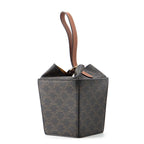 Celine Handbag Triomphe Strap Box Leather — view 2