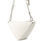 Prada Shoulder Bag Triangle Raffia White — view 2