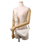 Prada Shoulder Bag Triangle Raffia White — view 4