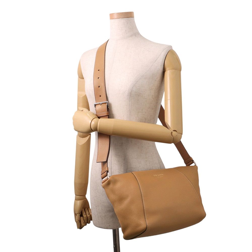 Prada Shoulder Bag Logo Leather — view 4