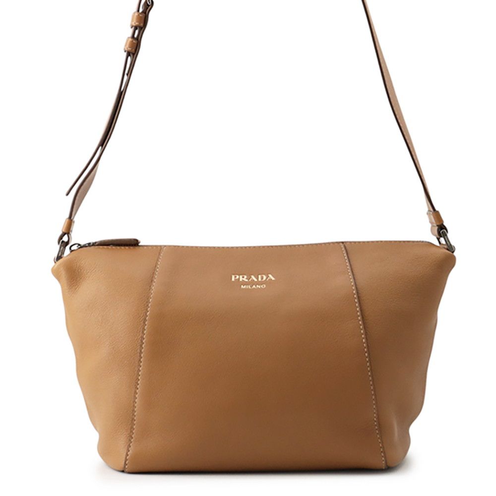 Prada Shoulder Bag Logo Leather