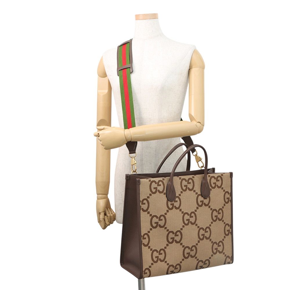 Gucci Tote Jumbo GG Canvas Leather 2-Way — view 5