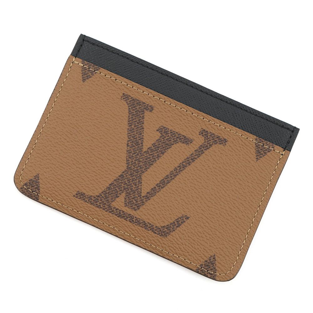 Louis Vuitton Card Case Monogram Reverse Holder LV Side
