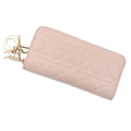 Dior Wallet Cannage Lady Voyageur Lambskin Handbag