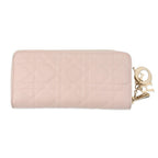 Dior Wallet Cannage Lady Voyageur Lambskin Handbag — view 3