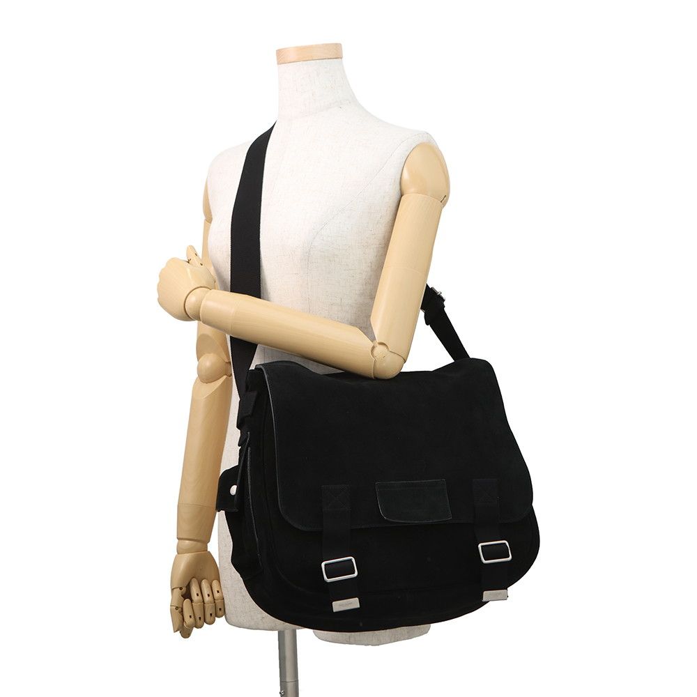 Saint Laurent Paris Shoulder Bag Suede Black — view 4
