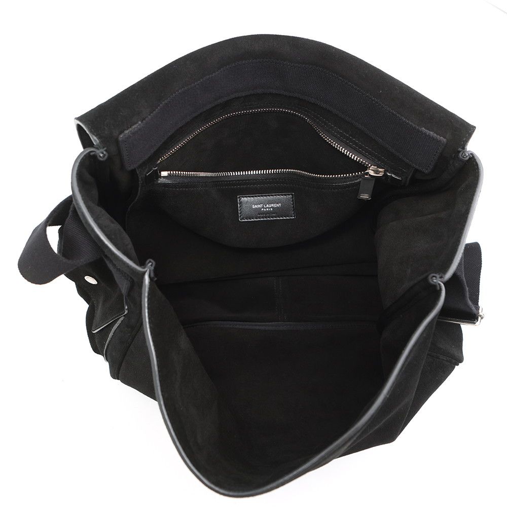 Saint Laurent Paris Shoulder Bag Suede Black — view 5