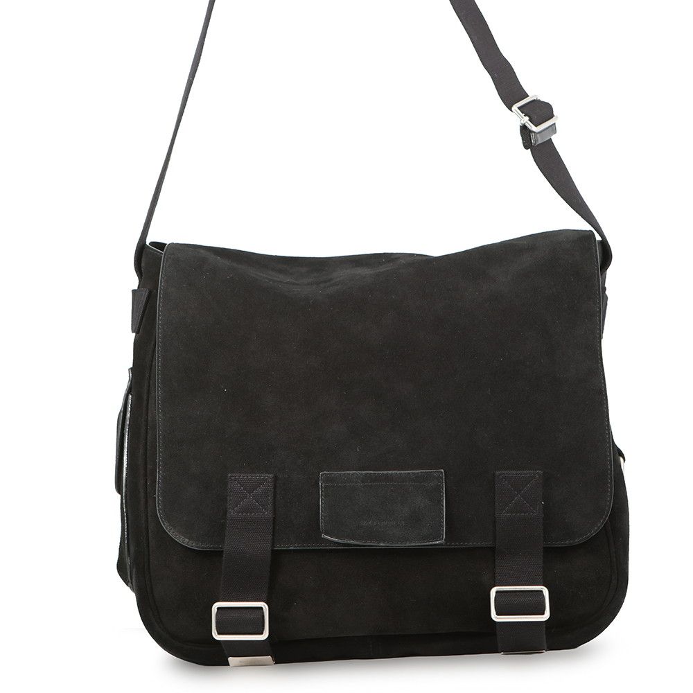 Saint Laurent Paris Shoulder Bag Suede Black