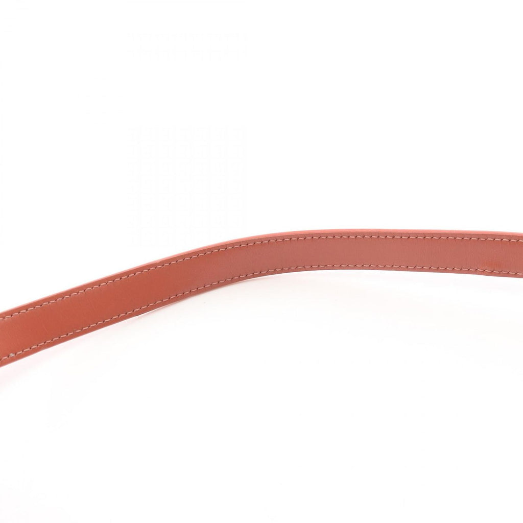Celine Shoulder Bag Teen Triomphe Coral Orange Leather — view 8