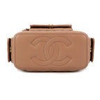 Chanel Chain Shoulder Bag Quilted CC Logo Vanity Caviar Leather — view 3