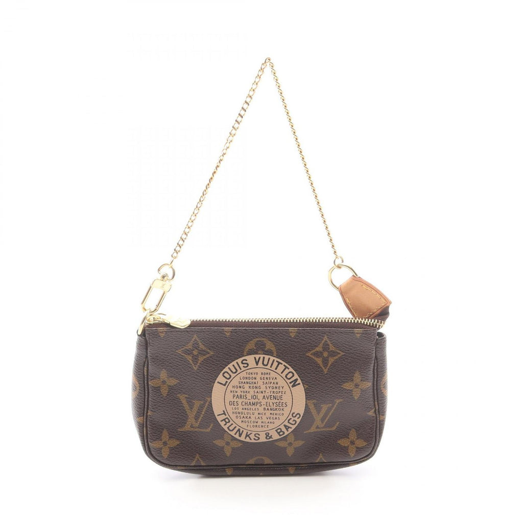 Louis Vuitton Handbag Mini Pochette Accessoire Monogram T&b Canvas Leather T&b