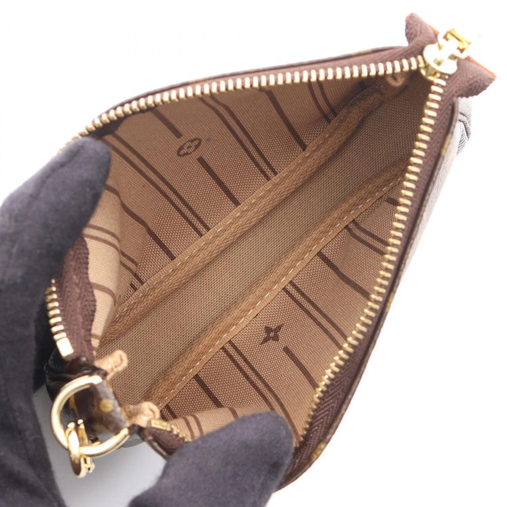 Louis Vuitton Handbag Mini Pochette Accessoire Monogram T&b Canvas Leather T&b — view 3