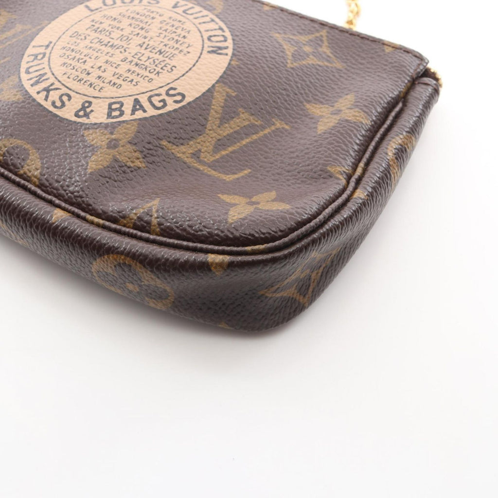 Louis Vuitton Handbag Mini Pochette Accessoire Monogram T&b Canvas Leather T&b — view 6