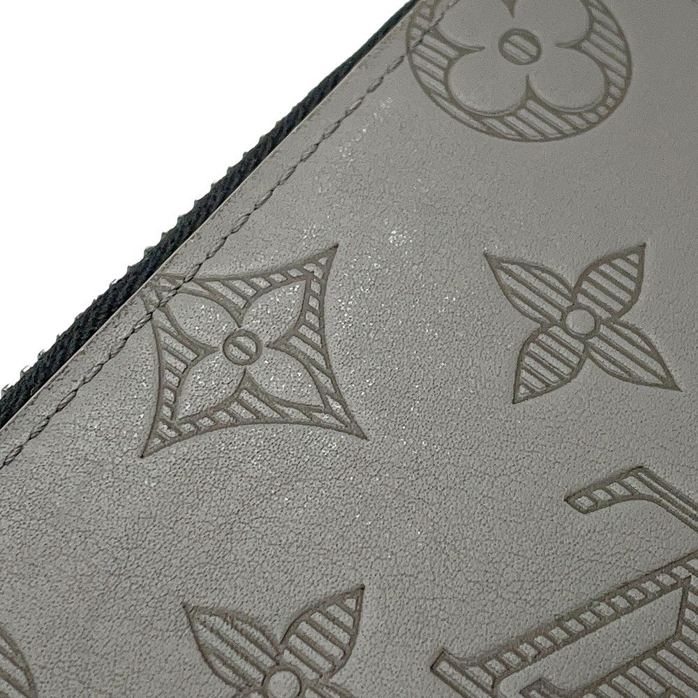 Louis Vuitton Wallet Monogram Shadow Zippy Vertical Black Zip Around — view 9