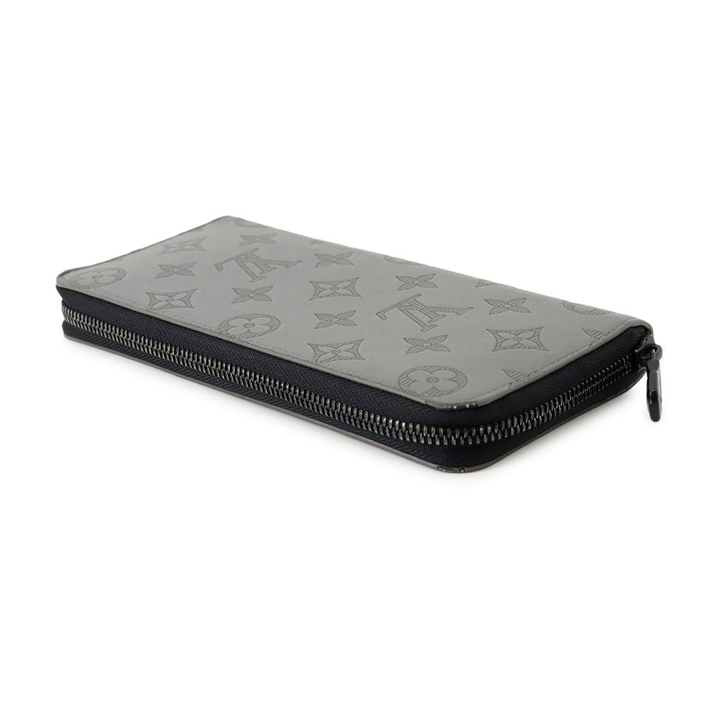 Louis Vuitton Wallet Monogram Shadow Zippy Vertical Black Zip Around — view 2