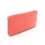 Hermes Round Wallet Azap Silk in Long Rose Texas Leather — view 2
