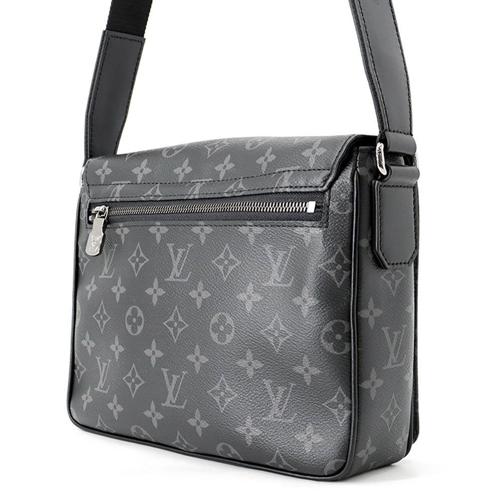 Louis Vuitton Shoulder Bag Monogram Eclipse District PM Black — view 2