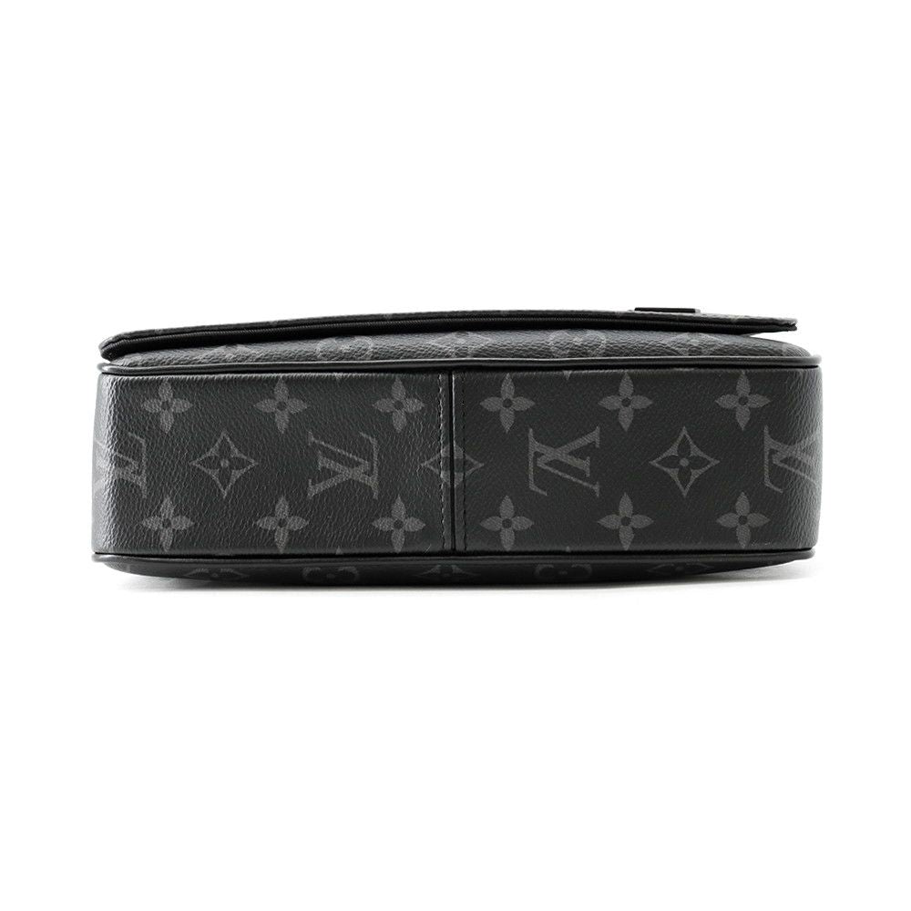 Louis Vuitton Shoulder Bag Monogram Eclipse District PM Black — view 3